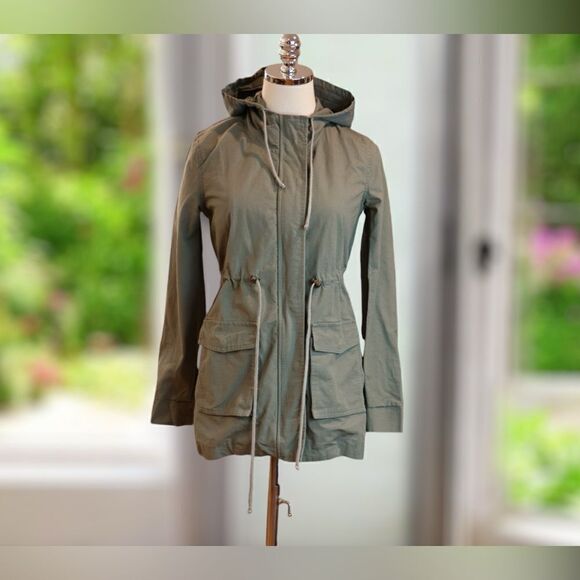 🔥 MARINE LAYER Hooded Utility Chore Jacket Parka Size XS - Picture 7 of 16